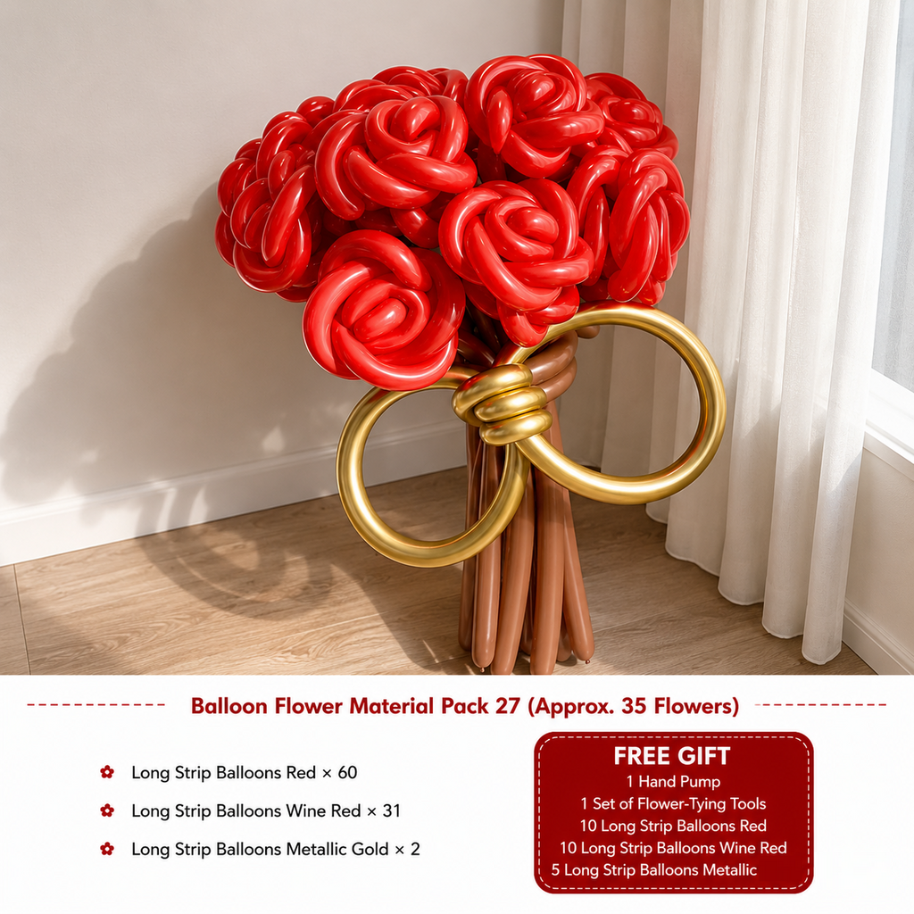 Flowerva Atmospheric Balloon Bouquet Decor