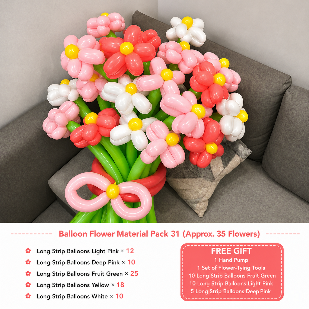 Flowerva Atmospheric Balloon Bouquet Decor
