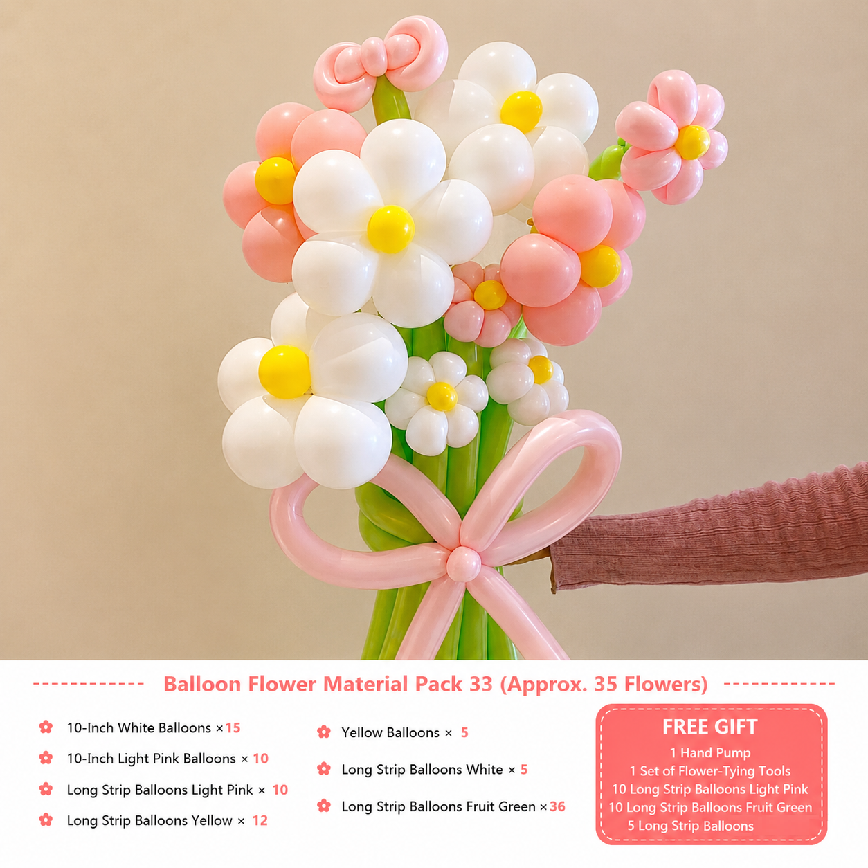Flowerva Atmospheric Balloon Bouquet Decor