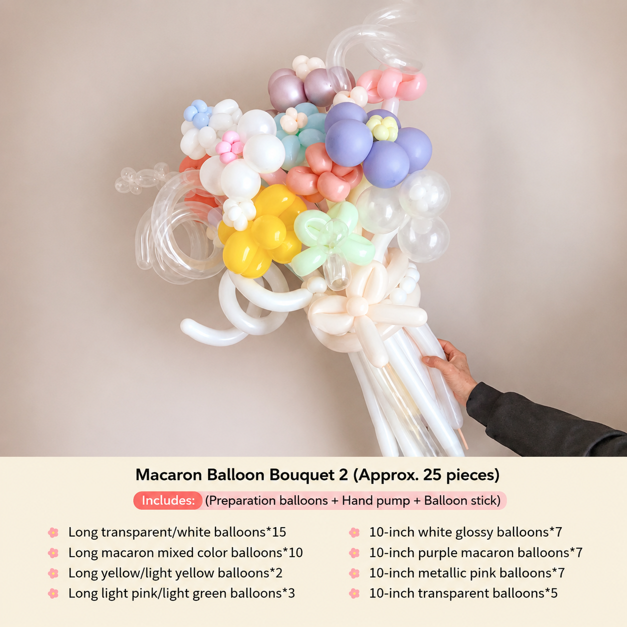 Flowerva Atmospheric Balloon Bouquet Decor