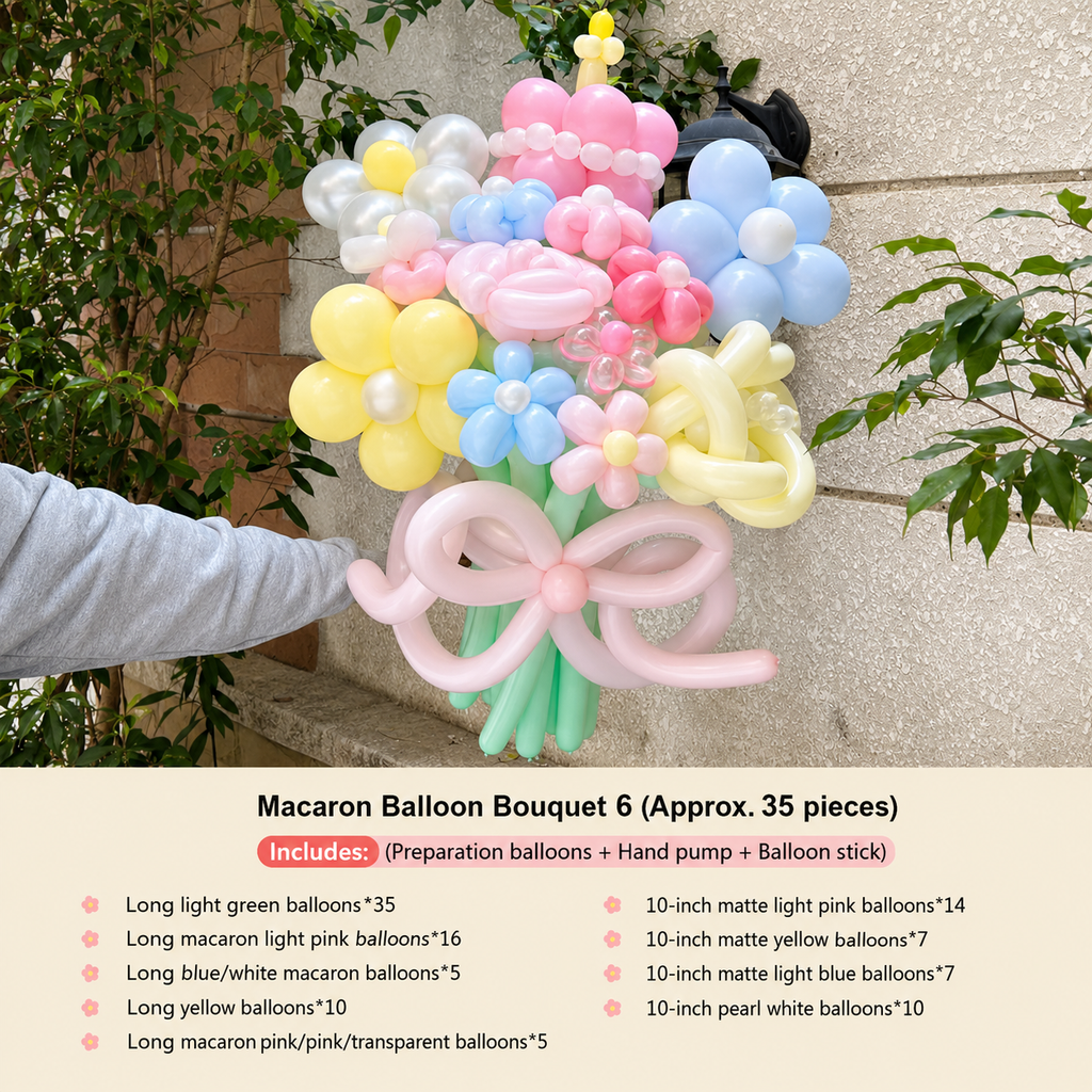 Flowerva Atmospheric Balloon Bouquet Decor