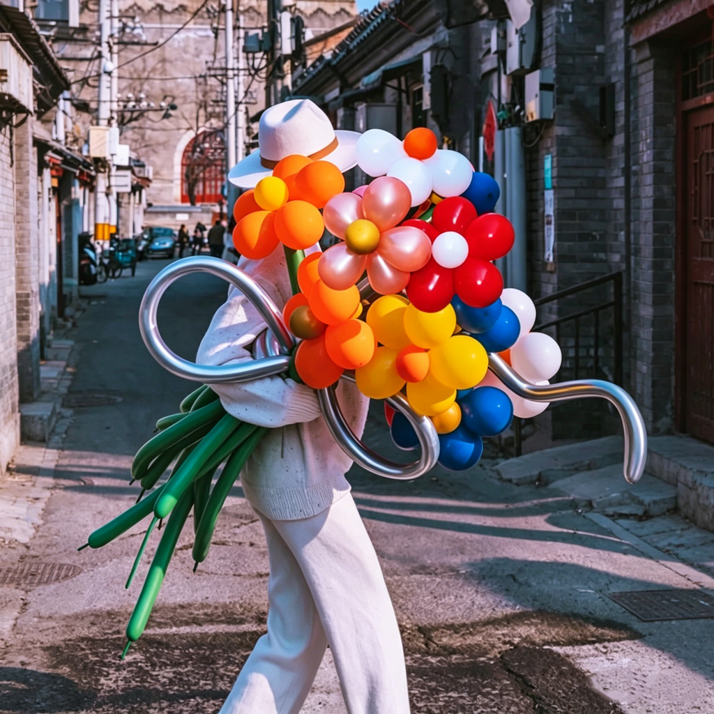 Flowerva Atmospheric Balloon Bouquet Decor
