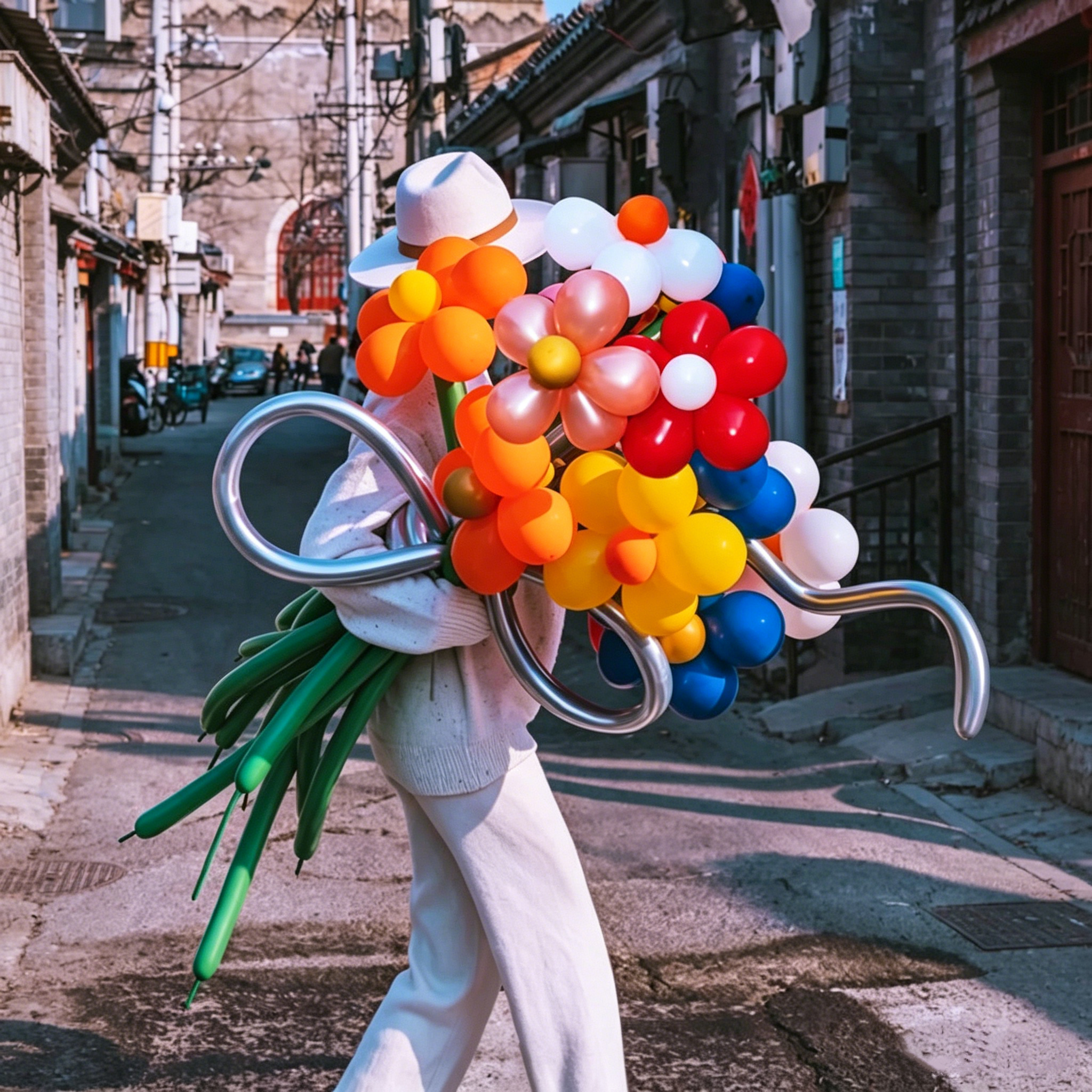 Flowerva Atmospheric Balloon Bouquet Decor