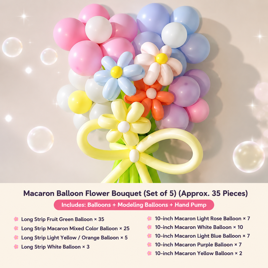 Flowerva Atmospheric Balloon Bouquet Decor