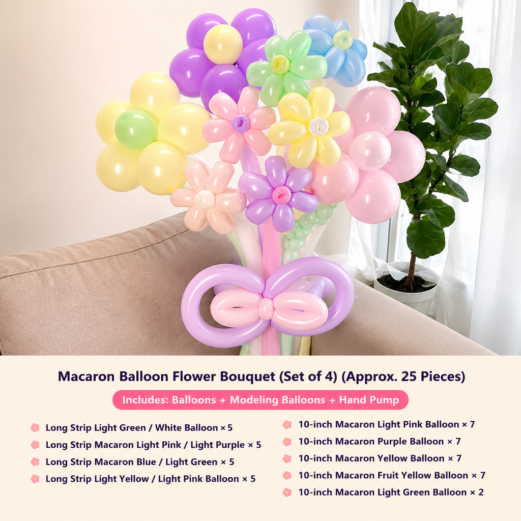 Flowerva Atmospheric Balloon Bouquet Decor