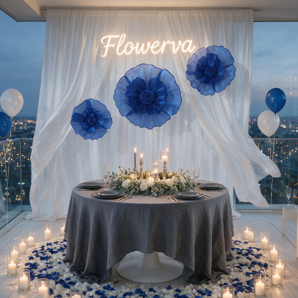Flowerva Aura Pliegue Colección de Esculturas Decoración Premium
