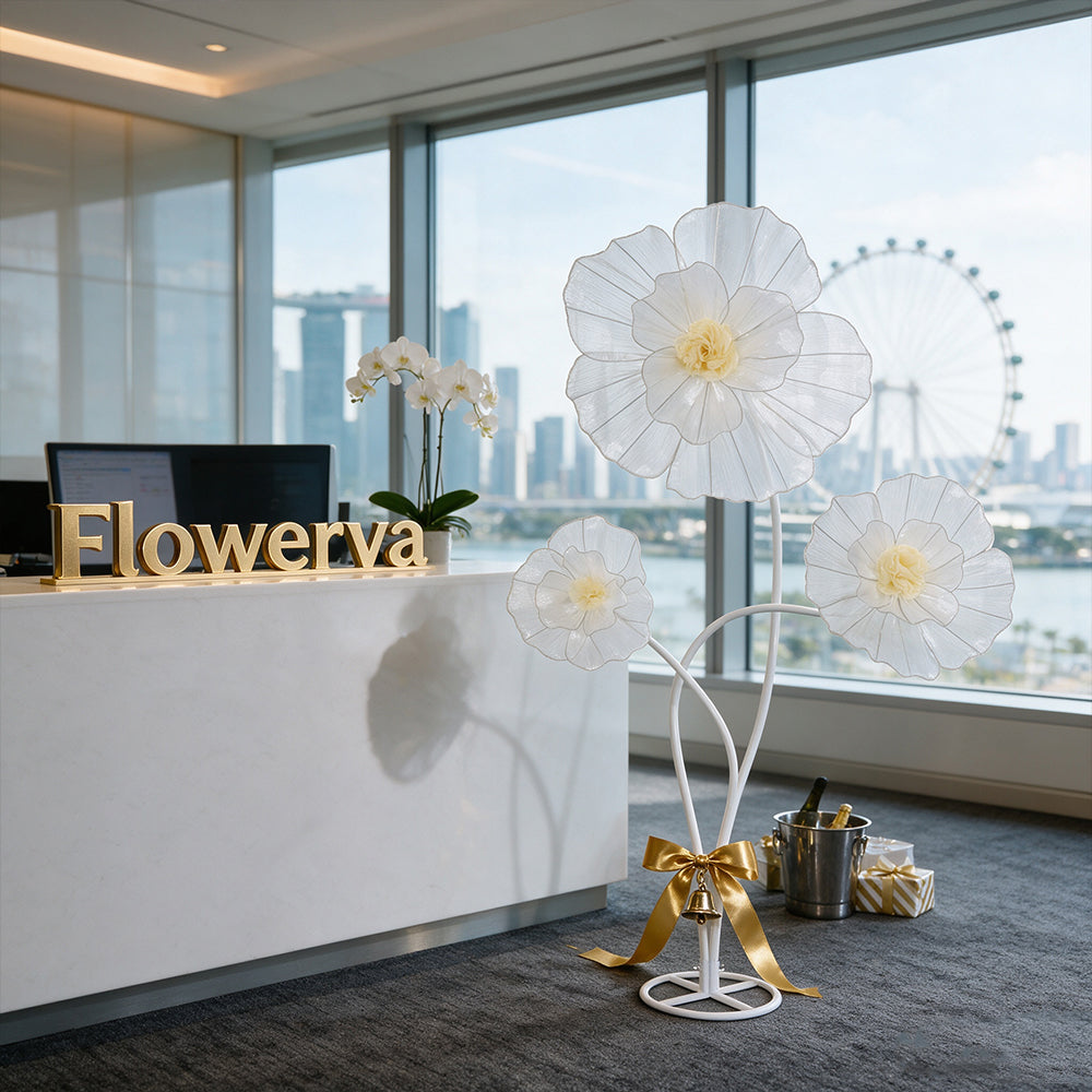 Flowerva Aura Pliegue Colección de Esculturas Decoración Premium