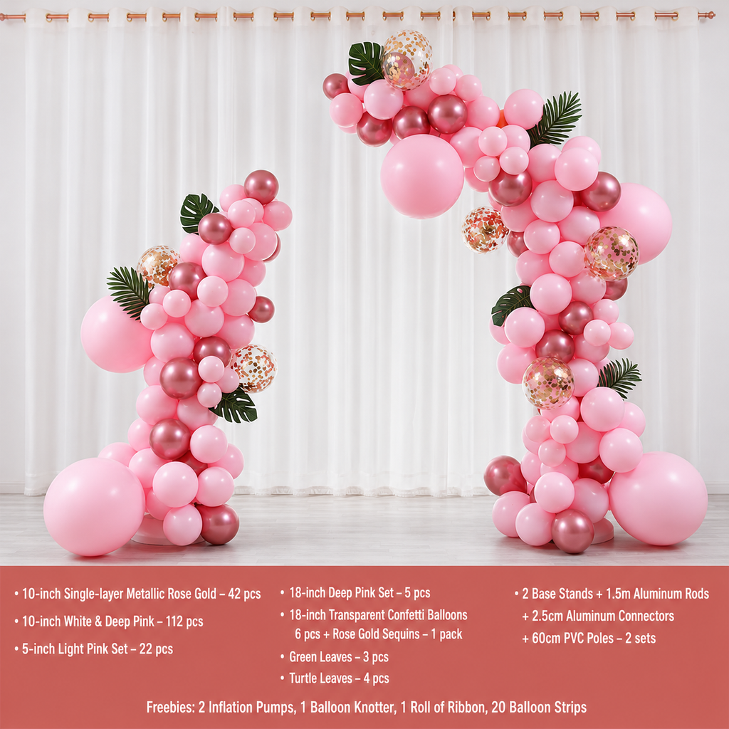 Flowerva Balloon Arch Kit for Proposal & Birthday Party Decorations