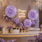 Flowerva Giant Fabric Flower Centerpiece Wedding & Event
