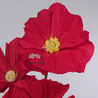 Instalación Artística de Amapolas de Papel Crepé Ethereal de Flowerva