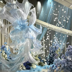 Flowerva Sheer Veil Form Stand Premium Decor