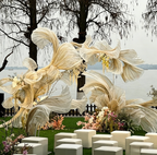 Flowerva Sheer Veil Form Stand Premium Decor