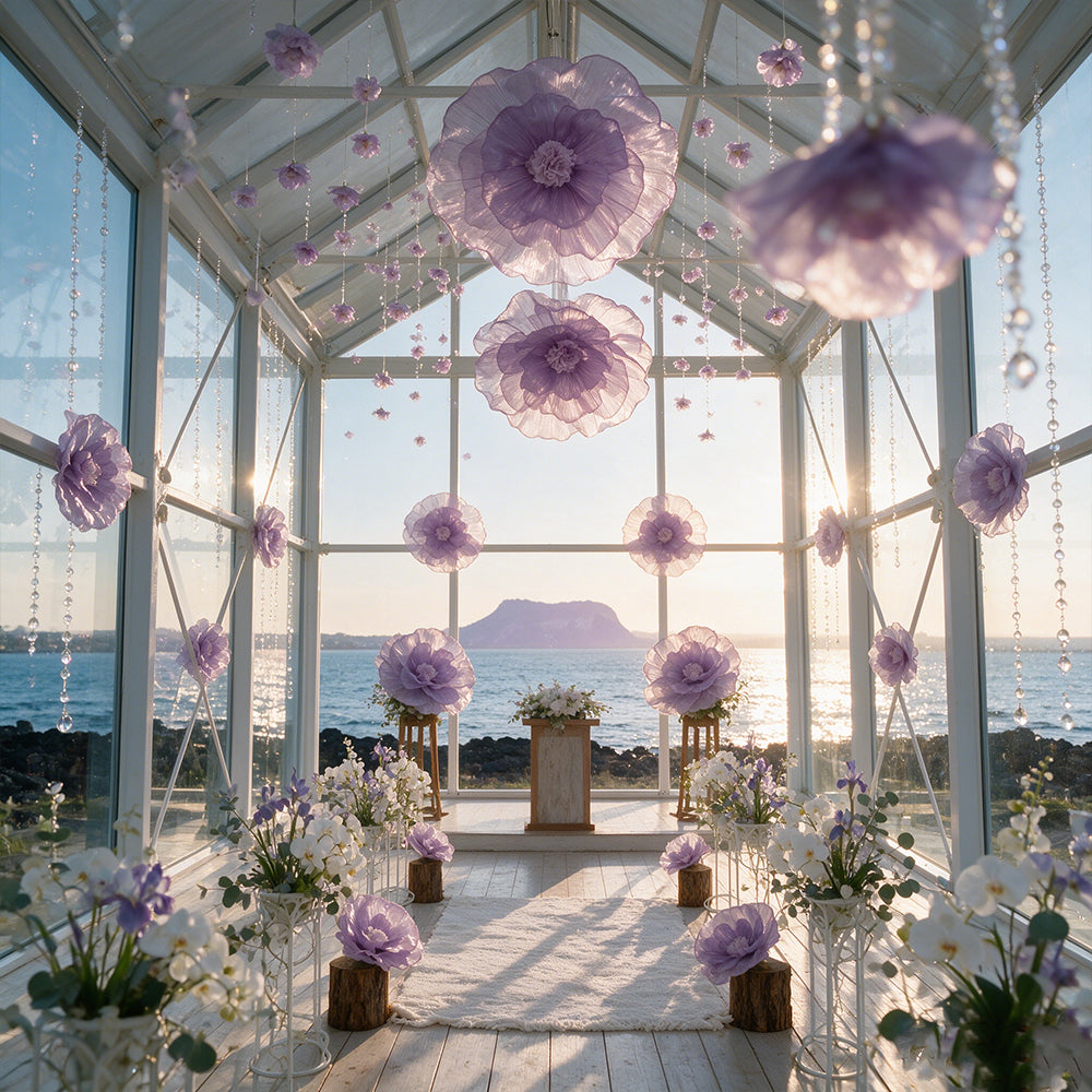 Flowerva Giant Fabric Flower Centerpiece Wedding & Event