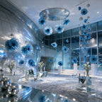 Flowerva Giant Fabric Flower Centerpiece Wedding & Event