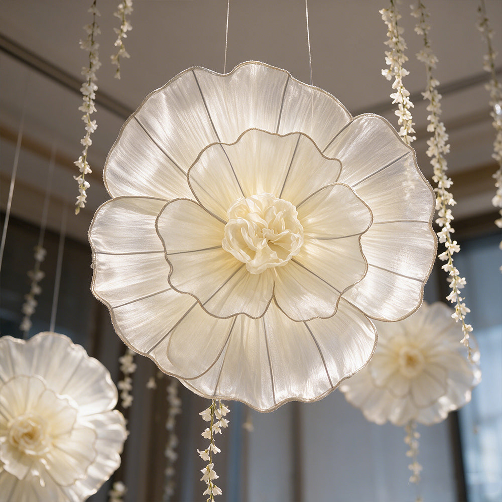 Flowerva Giant Fabric Flower Centerpiece Wedding & Event