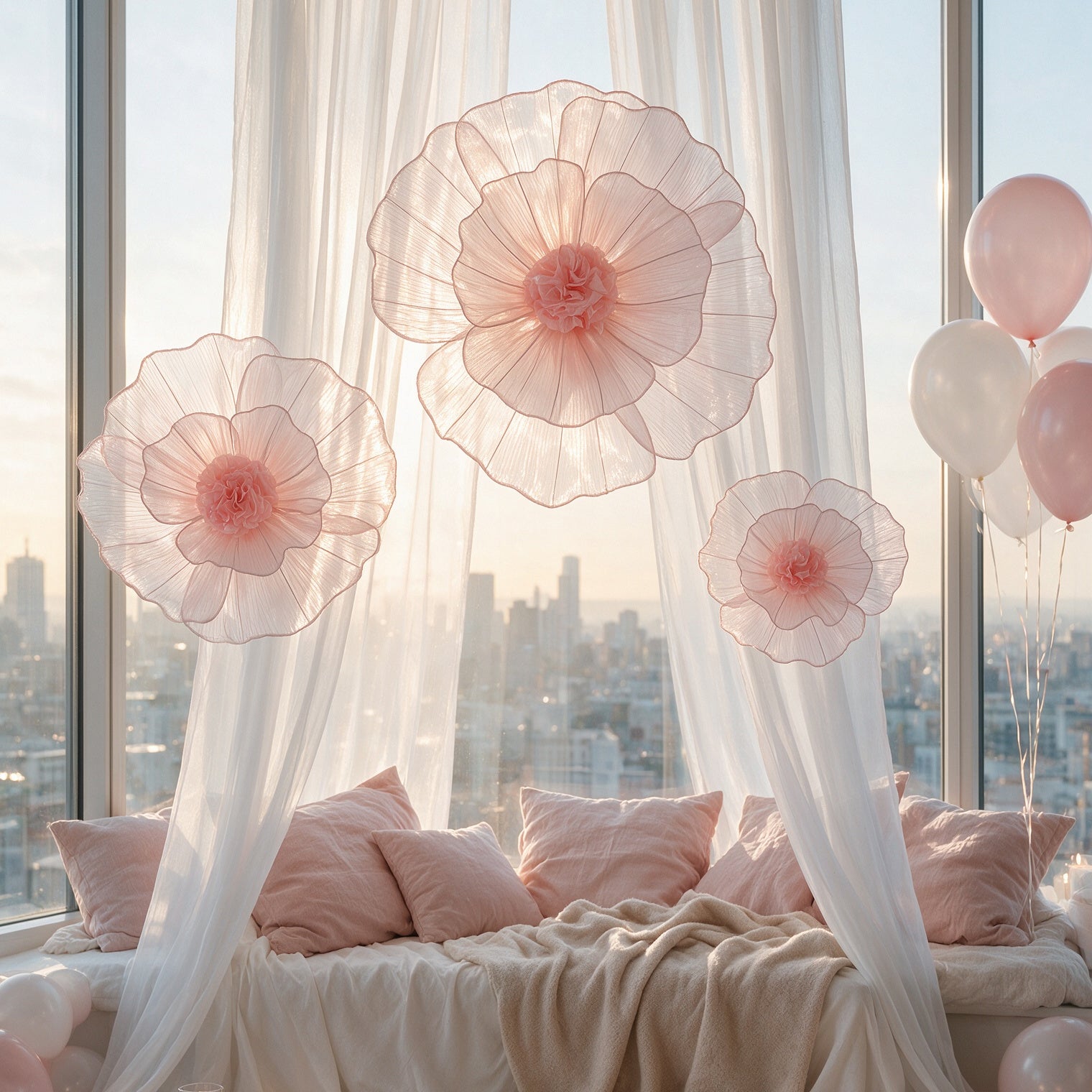 Flowerva Aura Pliegue Colección de Esculturas Decoración Premium