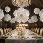 Flowerva Giant Fabric Flower Centerpiece Wedding & Event
