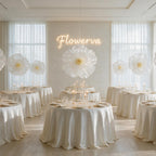 Flowerva Giant Fabric Flower Centerpiece Wedding & Event
