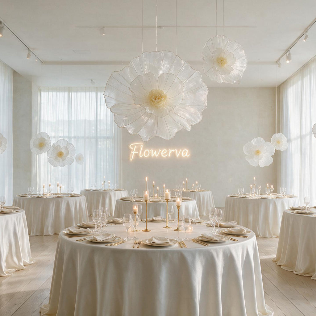 Flowerva Giant Fabric Flower Centerpiece Wedding & Event