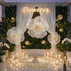 Flowerva Giant Fabric Flower Centerpiece Wedding & Event