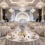 Flowerva Airy Silver Veil Eternal Table Flower