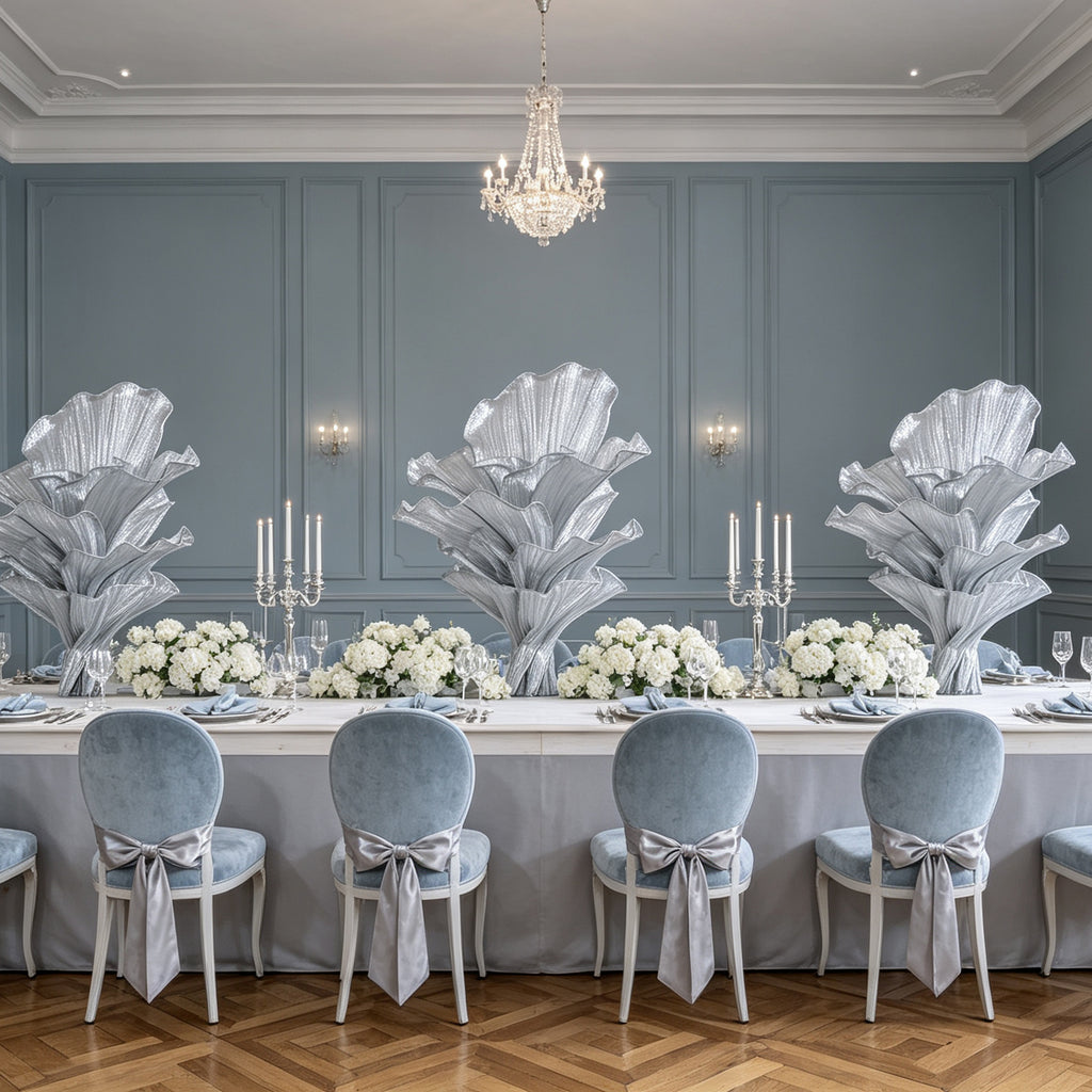 Flowerva Airy Silver Veil Eternal Table Flower