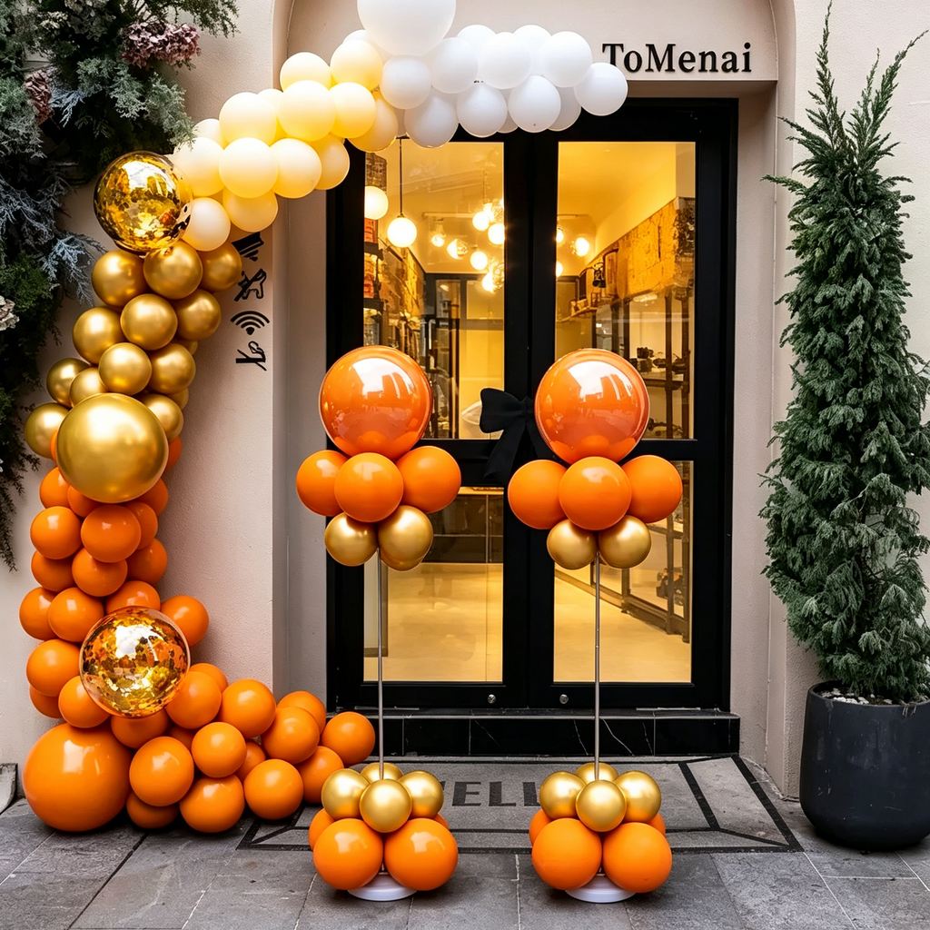 Flowerva Grand Opening Macaron Balloon Arch Decoration Kit