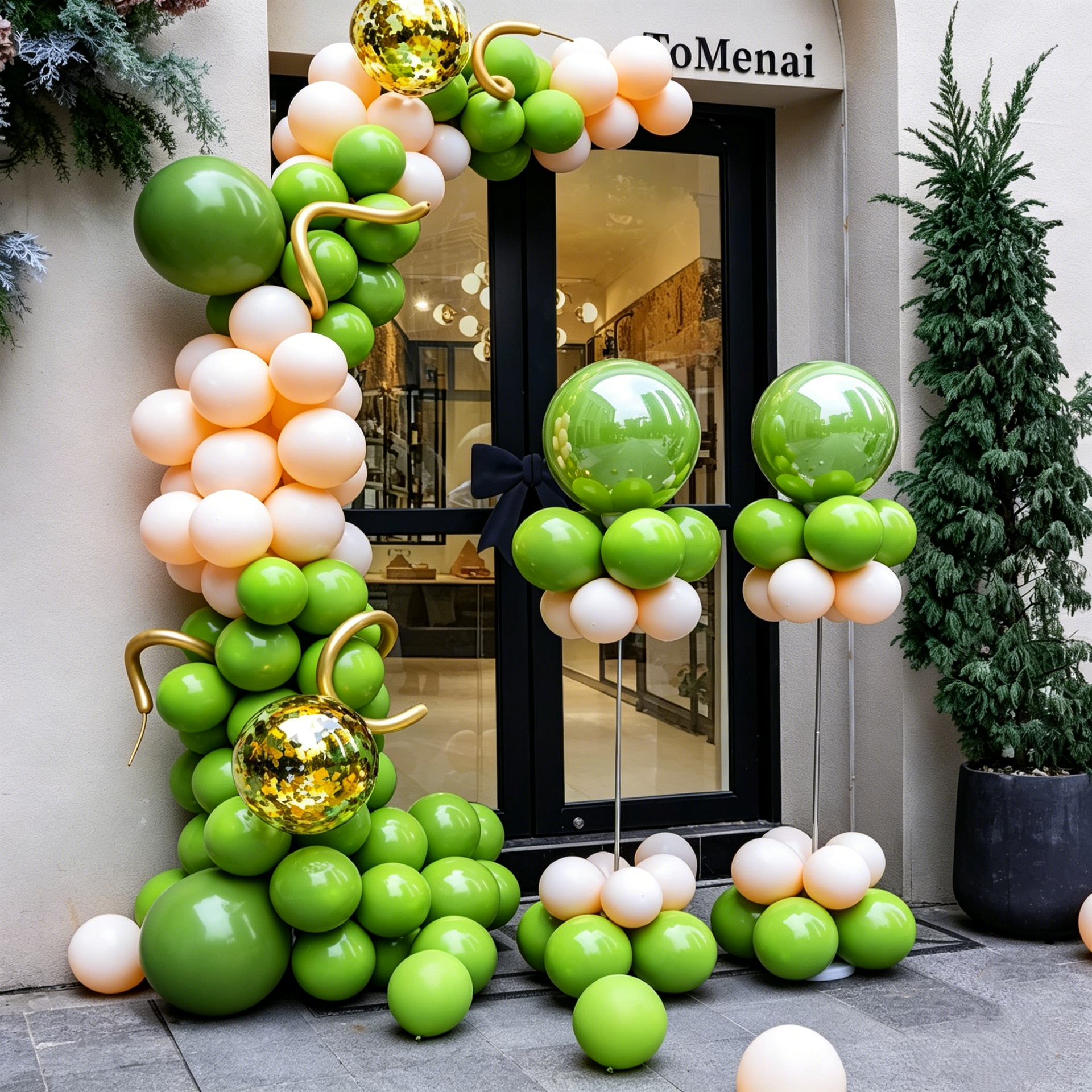 Flowerva Grand Opening Macaron Balloon Arch Decoration Kit