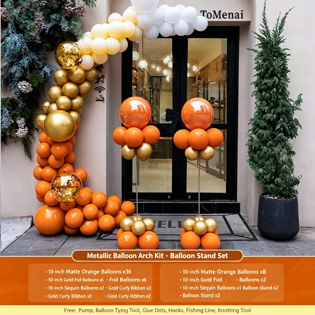 Flowerva Grand Opening Macaron Balloon Arch Decoration Kit