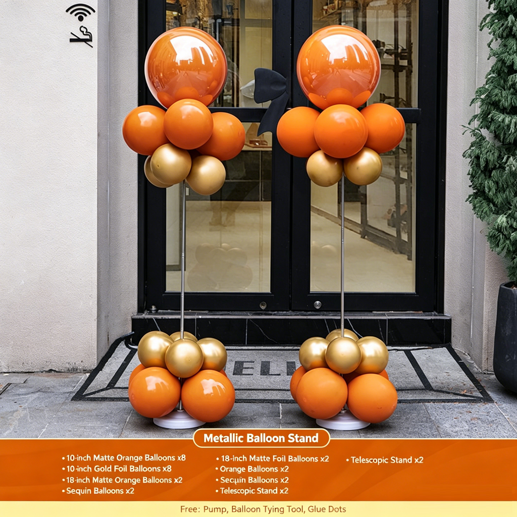 Flowerva Grand Opening Macaron Balloon Arch Decoration Kit