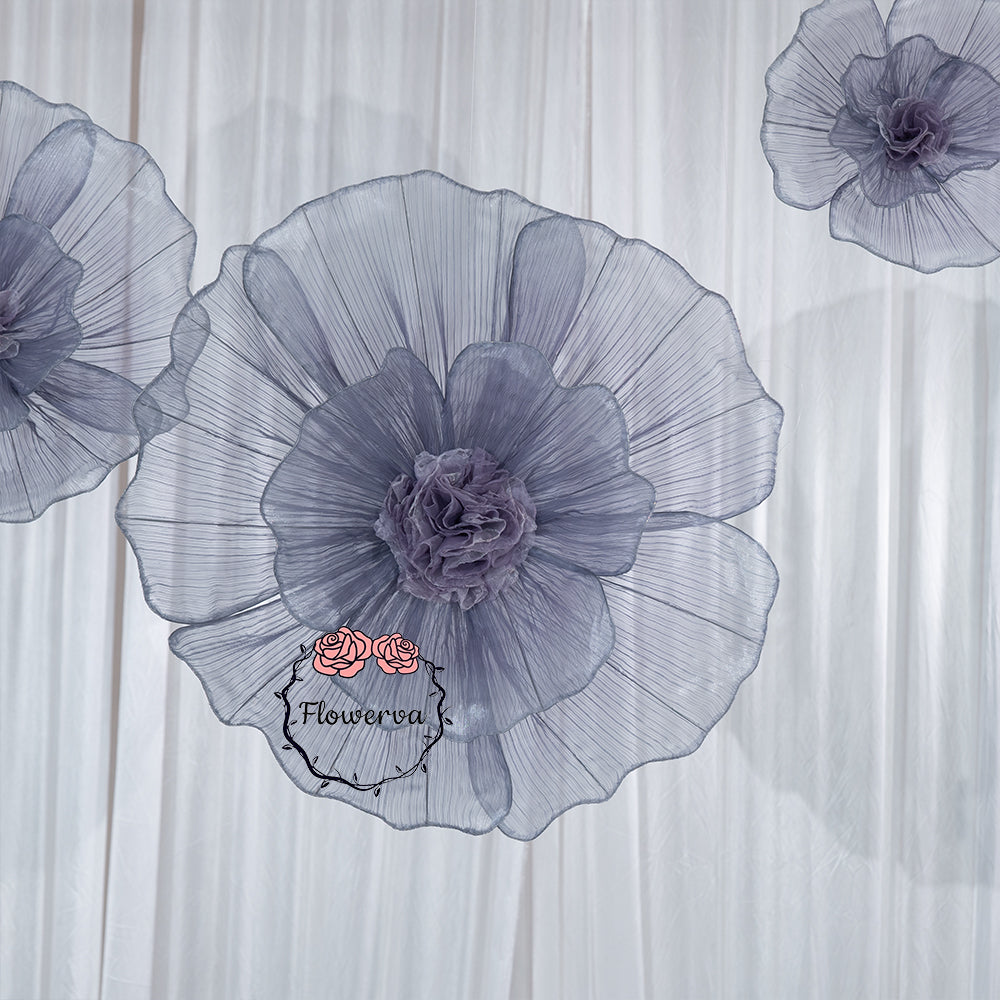 Flowerva Giant Fabric Flower Centerpiece Wedding & Event