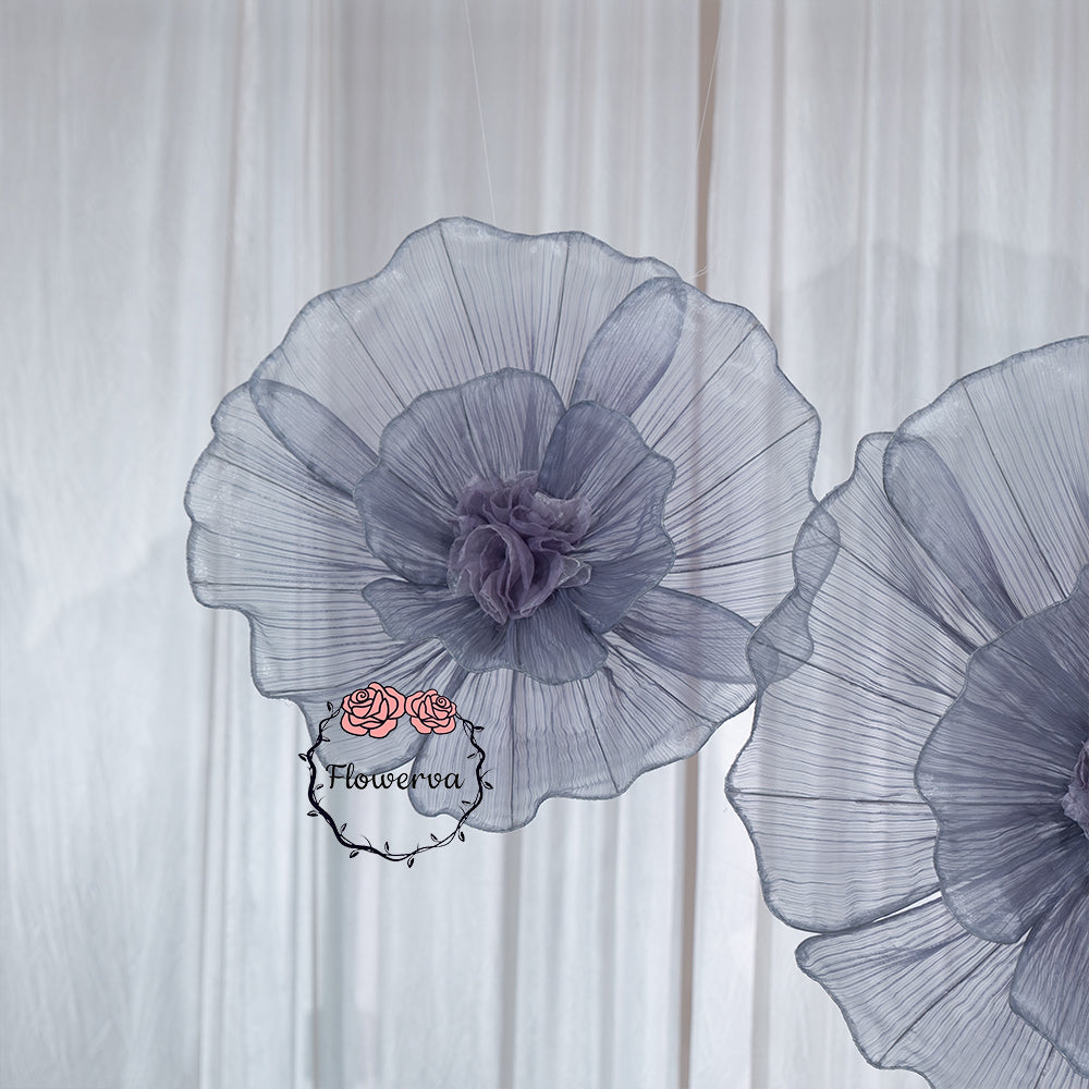 Flowerva Giant Fabric Flower Centerpiece Wedding & Event