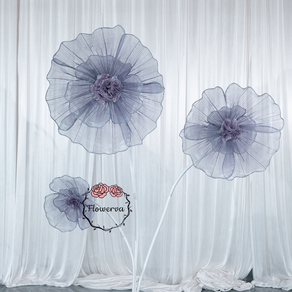 Flowerva Giant Fabric Flower Centerpiece Wedding & Event