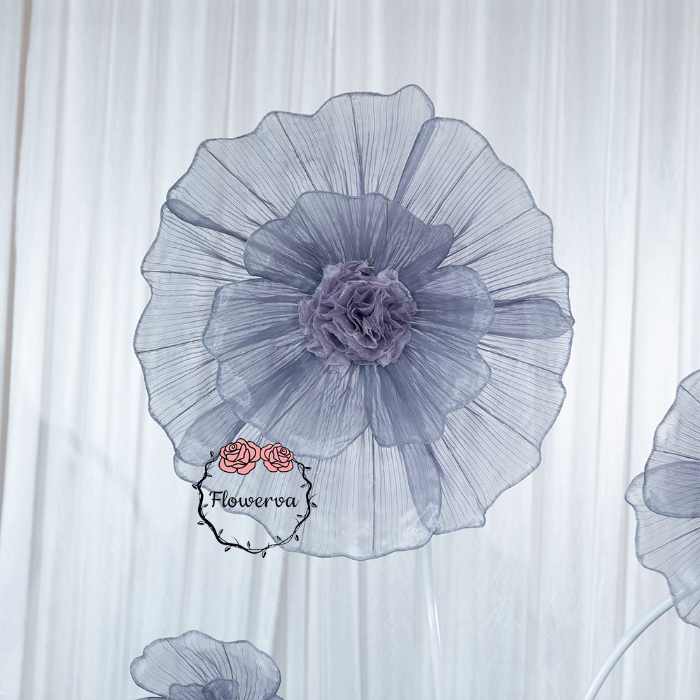 Flowerva Giant Fabric Flower Centerpiece Wedding & Event