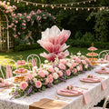 Flowerva Merlot Aura Pleat Table Flower