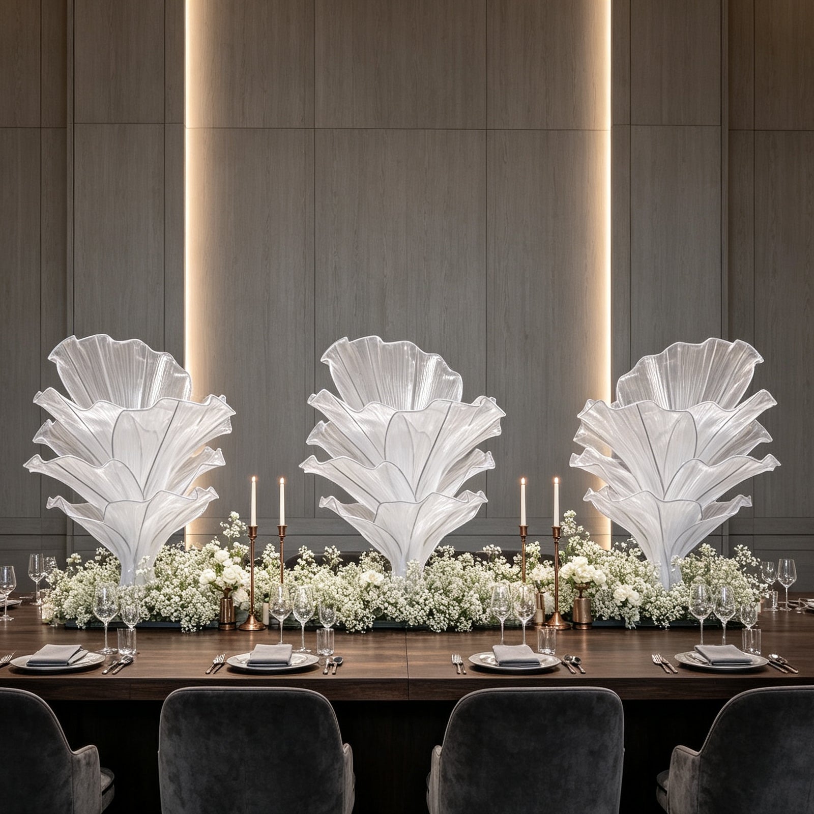 Flowerva Airy White Veil Eternal Table Flower