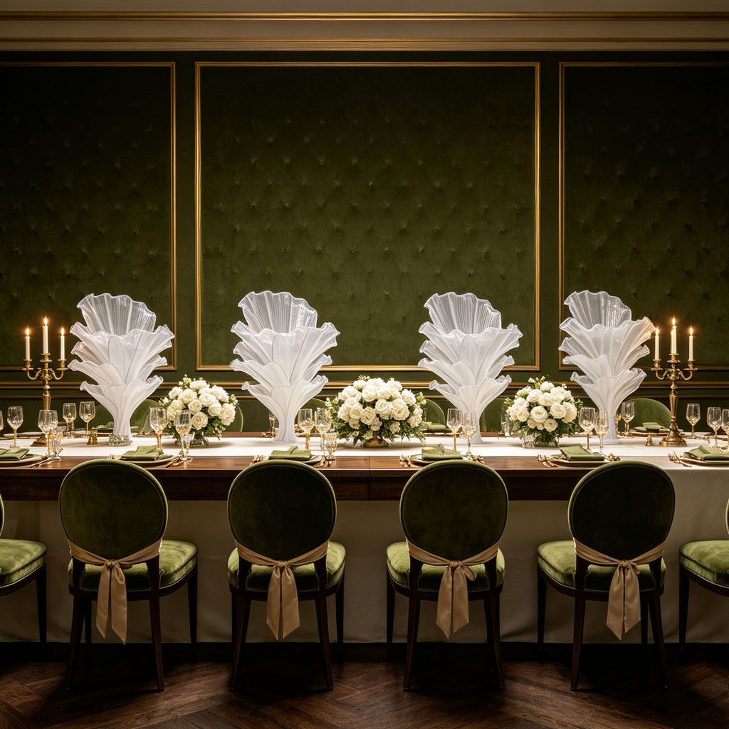 Flowerva Airy White Veil Eternal Table Flower