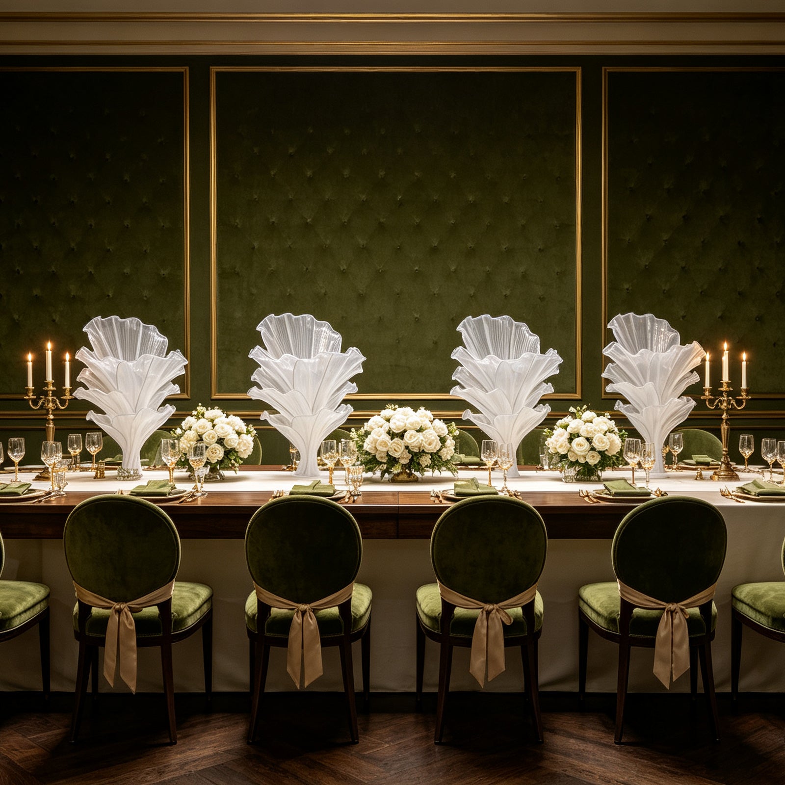 Flowerva Airy White Veil Eternal Table Flower