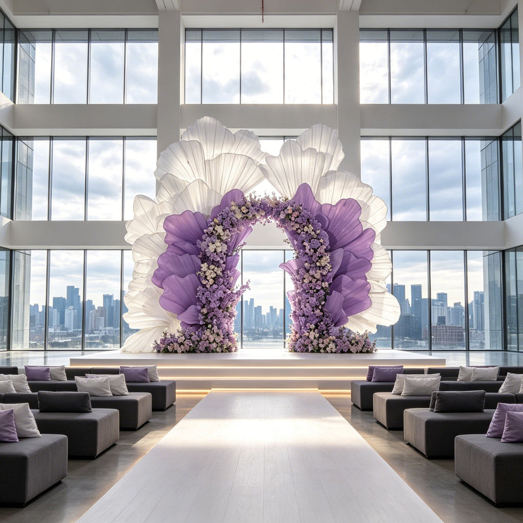 Flowerva Radiant Petal Sculpture Wedding Decor (Excluding Shelves)