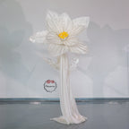 Flowerva Silk Bloom Standing White Luminous Floral Decor