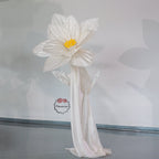 Flowerva Silk Bloom Standing White Luminous Floral Decor