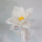 Flowerva Silk Bloom Standing White Luminous Floral Decor
