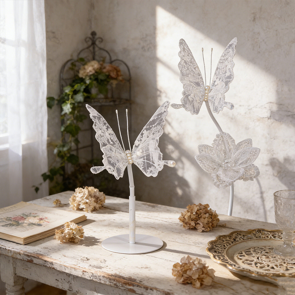 Flowerva Velvet Wing Lace Art Accent