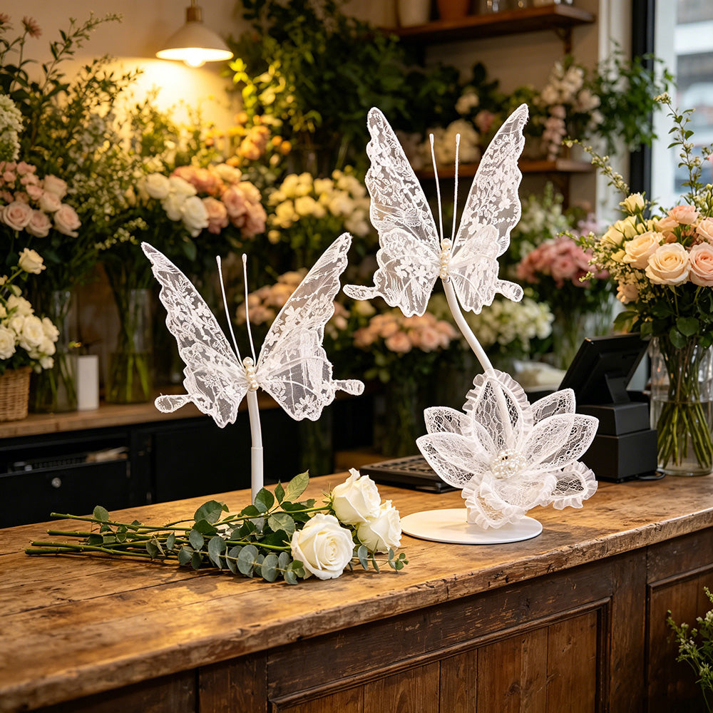 Flowerva Velvet Wing Lace Art Accent