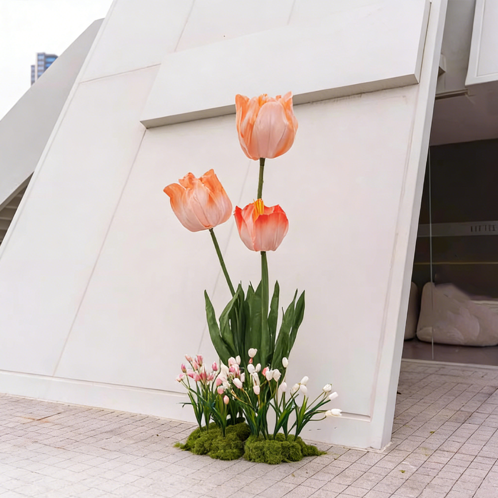 Flowerva Tulip Ensemble Premium Decor
