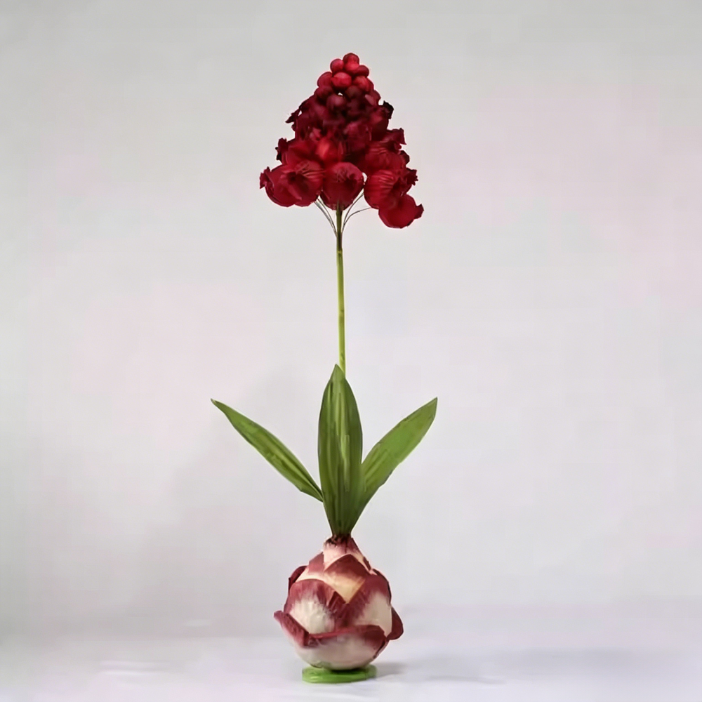 Flowerva Crimson Muscari Palette Artisan Premium Decor