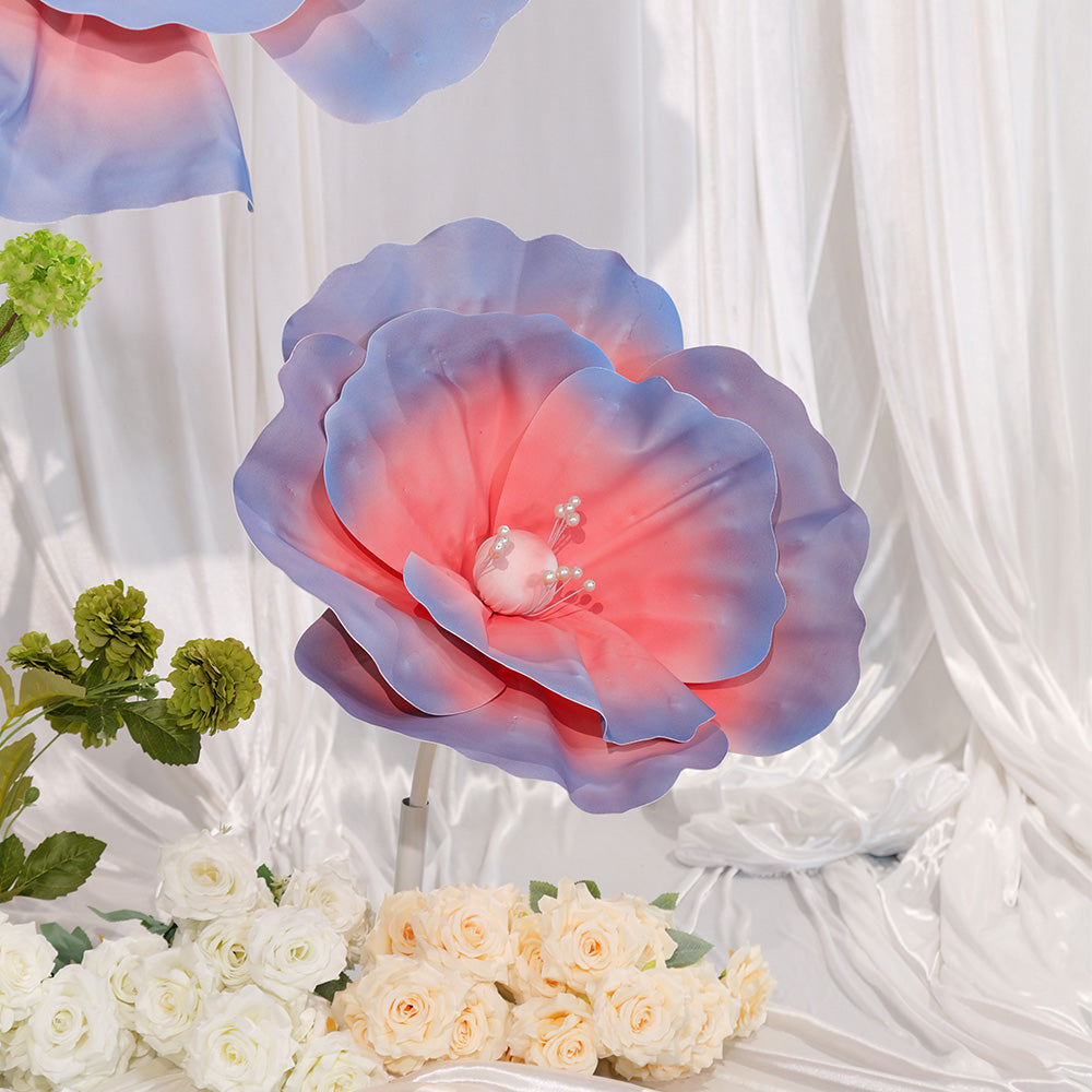 Flowerva Dreamy Pink-Blue Gradient Pearl Premium Flower