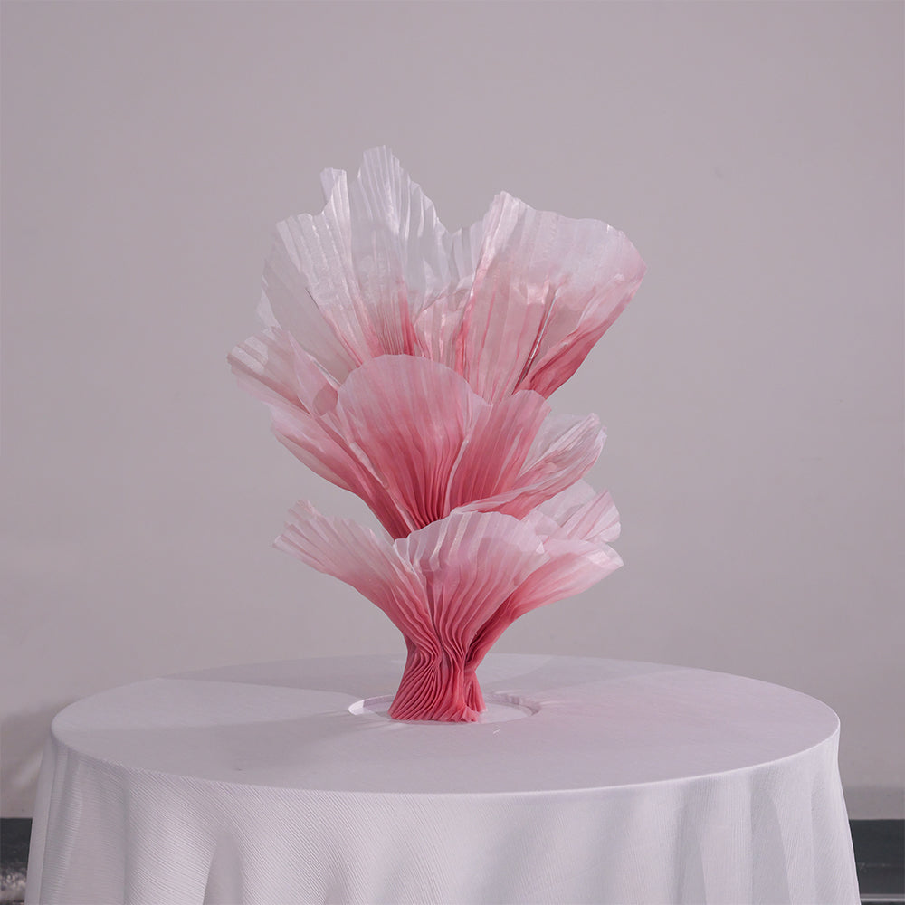 Flowerva Aura Pleat Sculpture Collection Table Flower