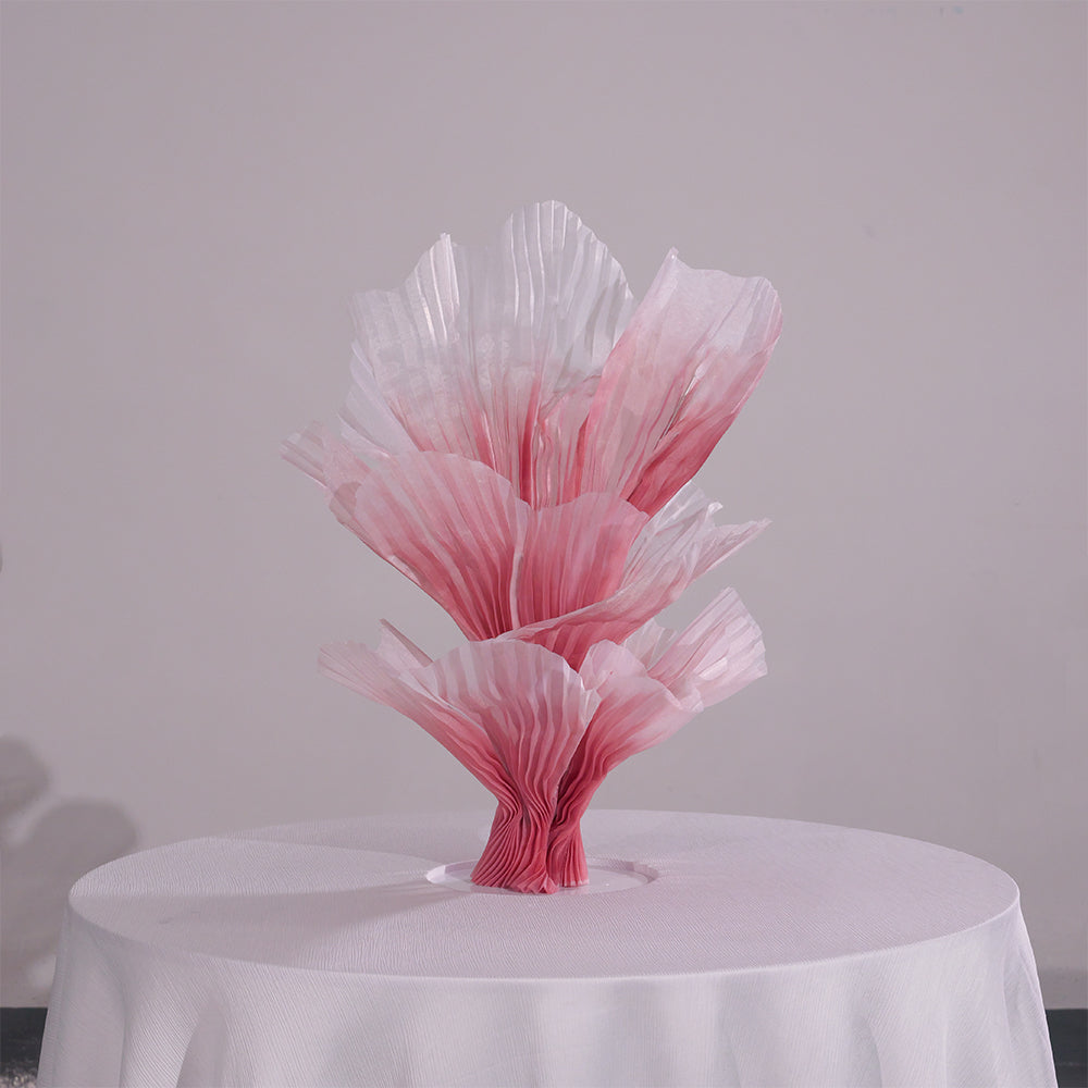 Flowerva Aura Pleat Sculpture Collection Table Flower