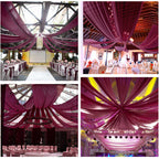 Flowerva  Elegant Chiffon Arch Drapes